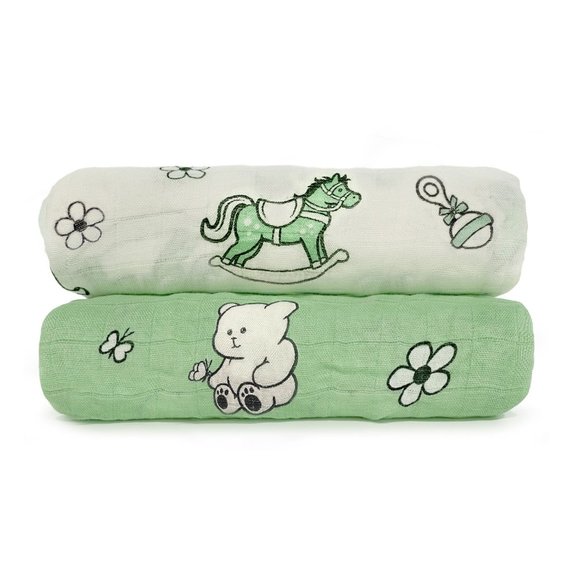 Premium Muslin Baby Swaddle Receiving Blankets | Unisex | NEW - Picture 4 of 8